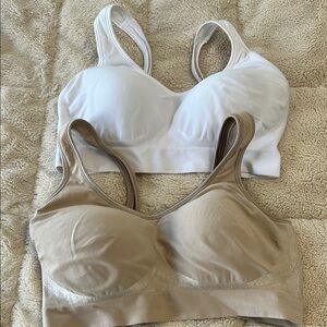 Bali wireless Comfort Bra Set - White and Tan